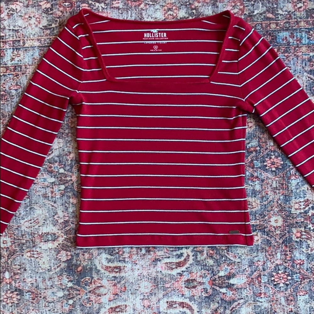 Hollister Red striped shirt